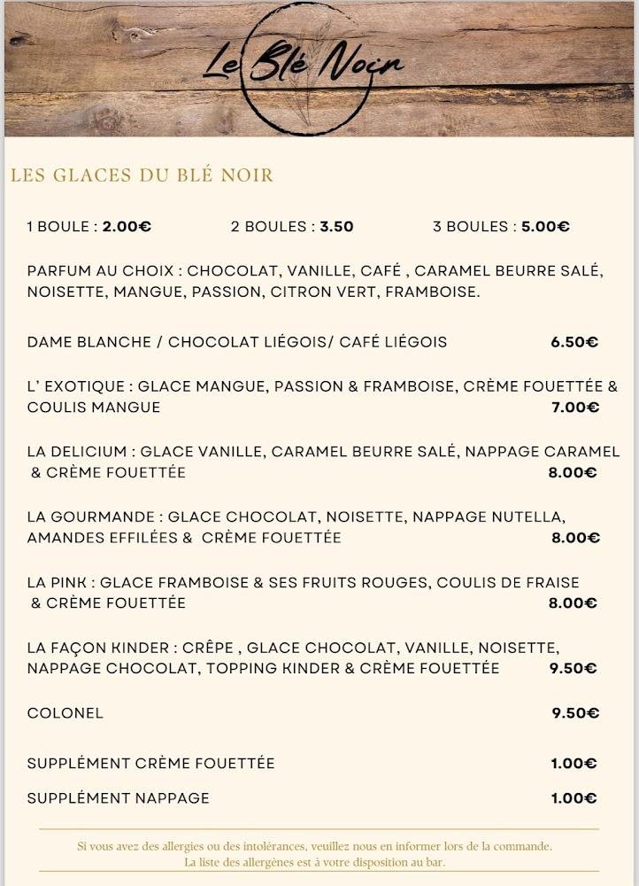 Crêperie - Le Blé Noir - Menu Image 3